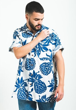 VINTAGE 80S HAWAIIAN SHORT SLEEVE SHIRT / S5914
