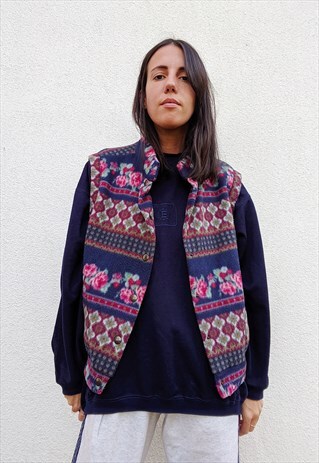 VINTAGE FLEECE OVERSIZED UNISEX GILET