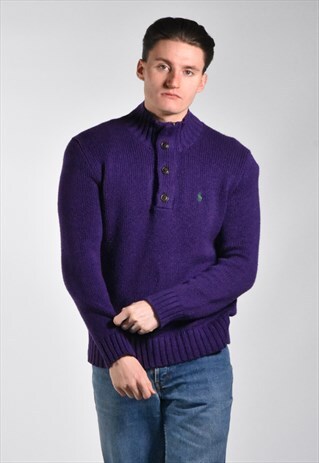 POLO RALPH LAUREN QUARTER ZIP PULLOVER JUMPER