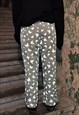 REFLECTIVE BUTTERFLY JOGGERS WIDE OVERALLS GREY