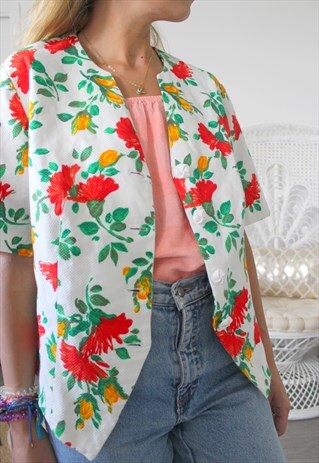 VINTAGE JACKET FLOWERS