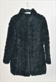 Vintage 00s faux fur coat in black