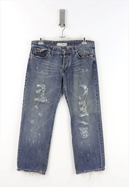 Dolce & Gabbana Low Waist Jeans in Dark Denim - 48