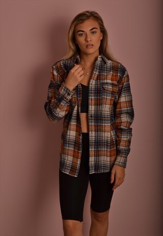 CHECK FLANNEL SHIRT GRS674