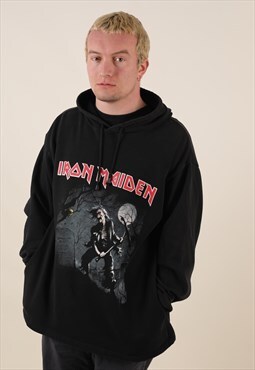 RARE 80s Iron Maiden tour Band hoodie sweatshirt 