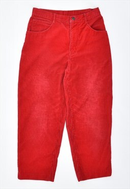 Vintage 90's Benetton Corduroy Trousers Red