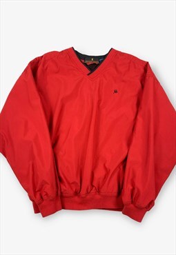 Vintage sports golf windbreaker jacket red large BV15478