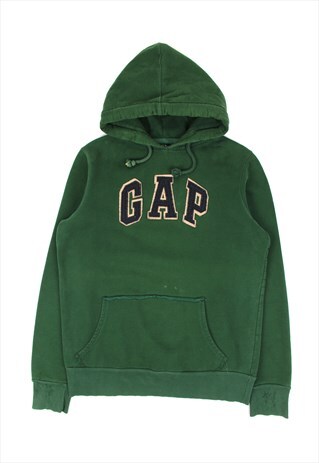 FOREST GREEN GAP PULLOVER HOODIE