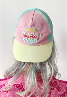 Preloved 90's Unisex Summer Pastel Tropical Baseball Dad Hat