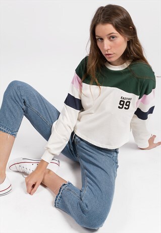 GREEN AND WHITE LONG SLEEVE 99 T-SHIRT