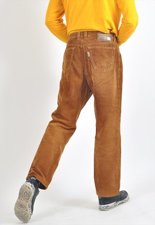 VINTAGE CORDUROY TROUSERS IN BROWN