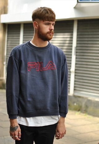 VINTAGE 90S FILA SPELL OUT SWEATER