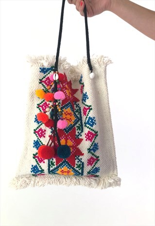 VINTAGE 70'S FESTIVAL SHOULDER BAG FRINGED