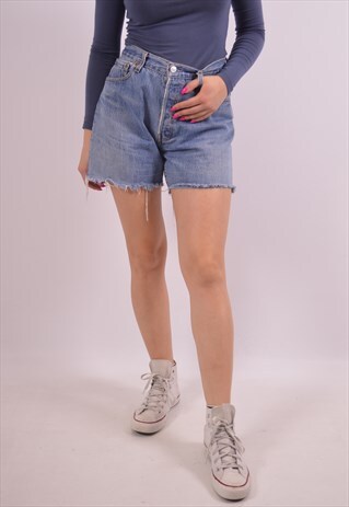 VINTAGE LEVI'S 501 DENIM SHORTS BLUE