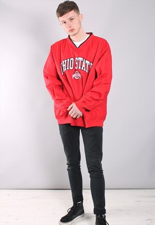 VINTAGE OHIO STATE FOOTBALL WINDBREAKER SWEATSHIRT