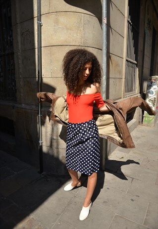 VINTAGE 90S POLKA DOT SKIRT