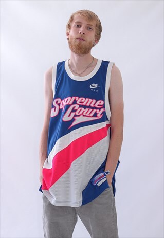 90S VINTAGE MENS NIKE SUPREME COURT TANK TOP JERSEY SHIRT