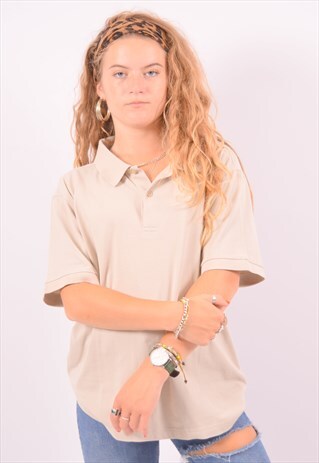 VINTAGE CHAMPION POLO SHIRT BEIGE