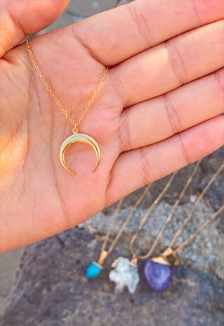 YOU ARE MY MOON NECKLACE (GOLD)