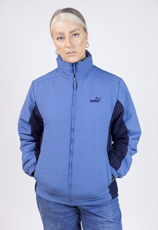 VINTAGE PUMA 90'S BLUE PADDED SPORTS JACKET
