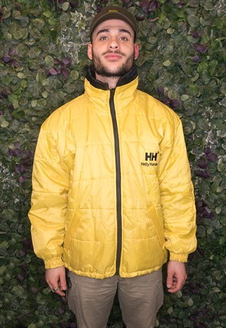 HELLY HANSON REVERSIBLE LOGO PUFFER JACKET