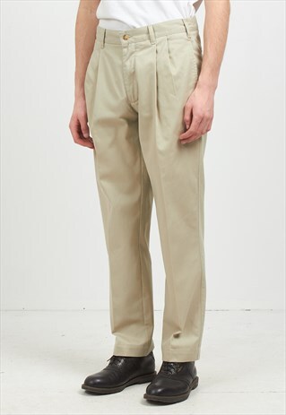 VINTAGE BEIGE FRIDAY TROUSERS BOTTOMS