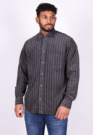 VINTAGE TRUSSARDI JEANS CORDUROY SHIRT S1574