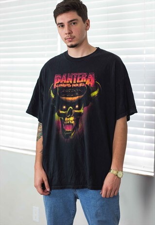 VINTAGE PANTERA ROCK T-SHIRT LOGO XXL 9.9