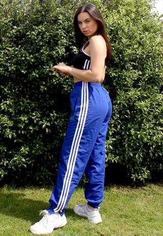 90'S RARE VINTAGE BLUE JOGGING BOTTOMS