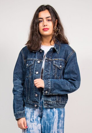 90'S VINTAGE DARK BLUE DIESEL DENIM JACKET