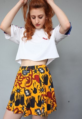 VINTAGE 90'S CHIEMSEE PRINT MINI SKIRT