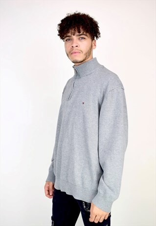 VINTAGE 90'S TOMMY HILFIGER 1/4 ZIP SWEATSHIRT