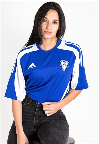 VINTAGE 80S ADIDAS FOOTBALL T-SHIRT / S2107