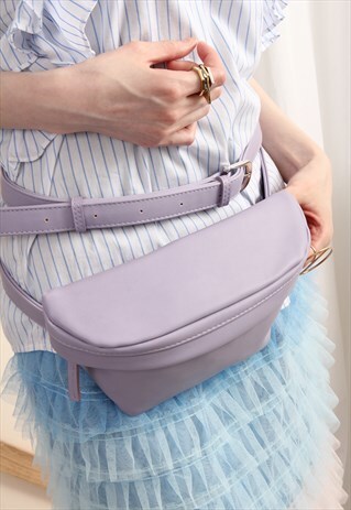 (KOREAN) 2-WAY LILAC WAIST BAG