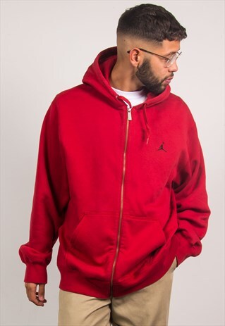 NIKE JORDAN ZIP FASTEN HOODIE HOODED SWEATSHIRT