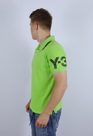 VINTAGE POLO Y-3 YOHJI YAMAMOTO ADIDAS MENS T-SHIRT TOP