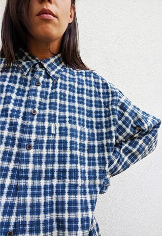 VINTAGE CHECK FLANNEL SHIRT