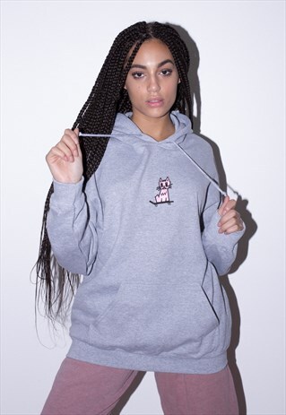 KITTY SKATE GREY HOOD
