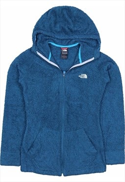 Vintage 90's The North Face Fleece Spellout Hooded Zip Up