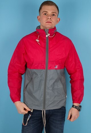 VINTAGE K-WAY WINDBREAKER JACKET IN MULTI NJ782