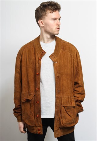 VINTAGE SUEDE BOMBER JACKET