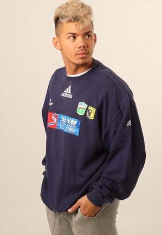 VINTAGE ADIDAS PRINT LOGO SWEATSHIRT