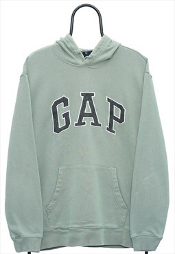 Vintage GAP Spellout Khaki Hoodie Womens