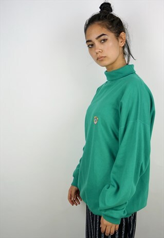 VINTAGE 90'S PULLOVER ROLL NECK SWEATSHIRT