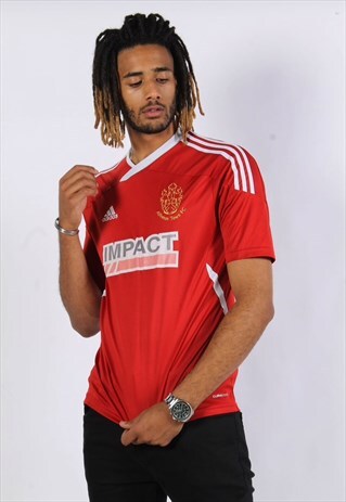 VINTAGE ADIDAS FOOTBALL SHIRT JERSEY RED