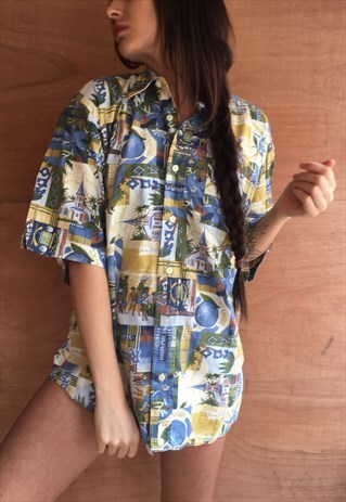 OVERSIZED RETRO 90S 80S VINTAGE UNISEX FESTIVAL SHIRT
