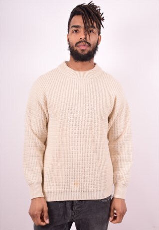ERMENEGILDO ZEGNA MENS VINTAGE JUMPER SWEATER MEDIUM BEIGE 9