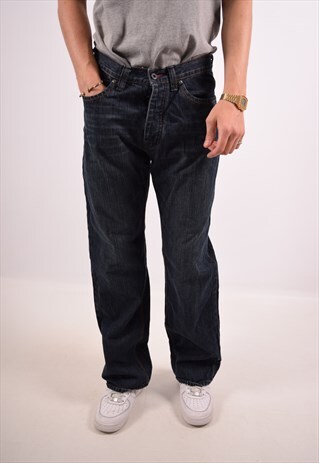 VINTAGE YVES SAINT LAURENT STRAIGHT JEANS NAVY BLUE