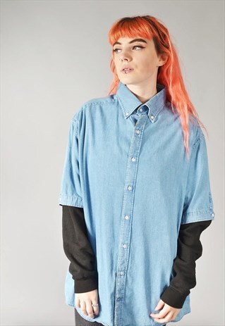VINTAGE MICHAEL BASTIAN DENIM SHIRT MID BLUE