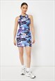 SKINNYDIP LONDON BUNGY MINI DRESS IN SPACE PRINT